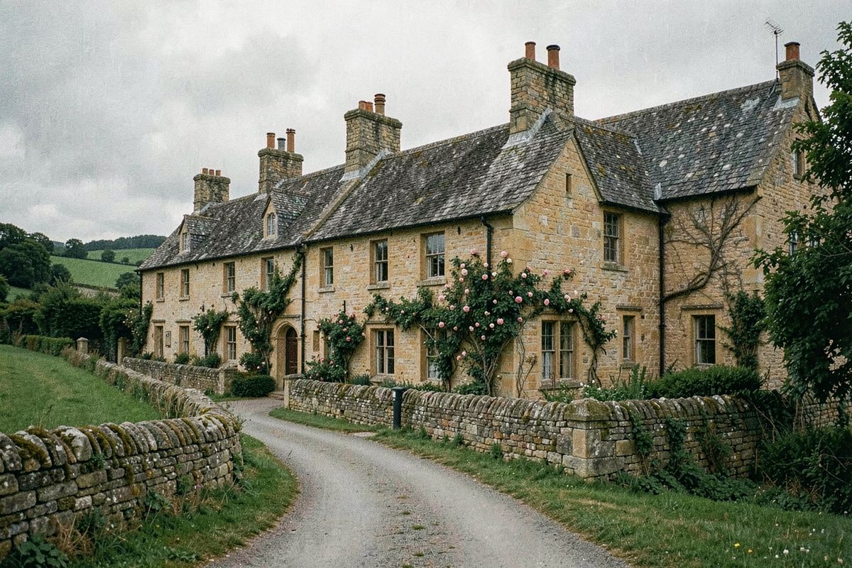 Honey-coloured stone cottages in a Cotswolds village, United Kingdom (illustrative image)